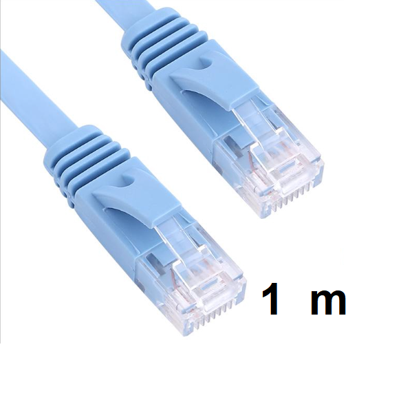Cat6 Ethernet 1m Cable, Blue, carton of 10 ea