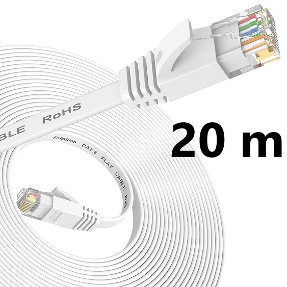 Cat6 Ethernet 20m Cable, carton of 10 ea