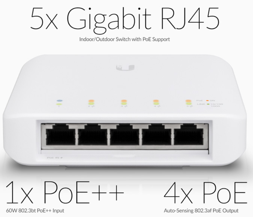 USW-Flex | UniFi Switch 5 Port 802.3af GbE