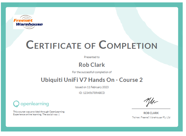 TRAIN-U7-O2 | UniFi Online Training - V7:Course 2
