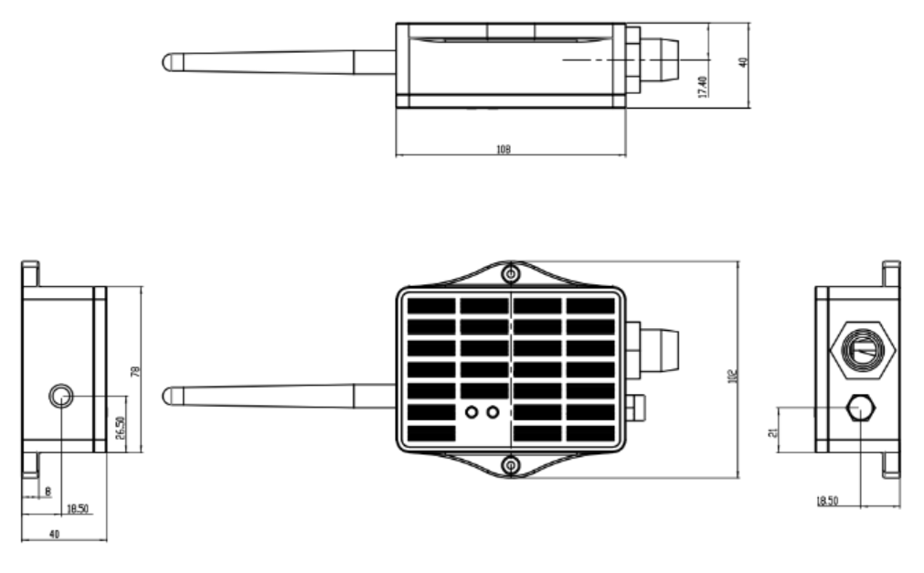 D20-LS-AU915 | LoRaWAN Outdoor Temperature Sensor | Solar