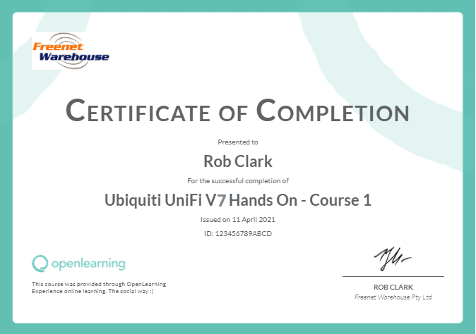 TRAIN-U7-O1 | UniFi Online Training - V7:Course 1