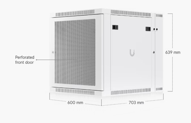 Shop 12U Rack Cabinet, 600mm, Perforated, Swing Online | Freenet ...