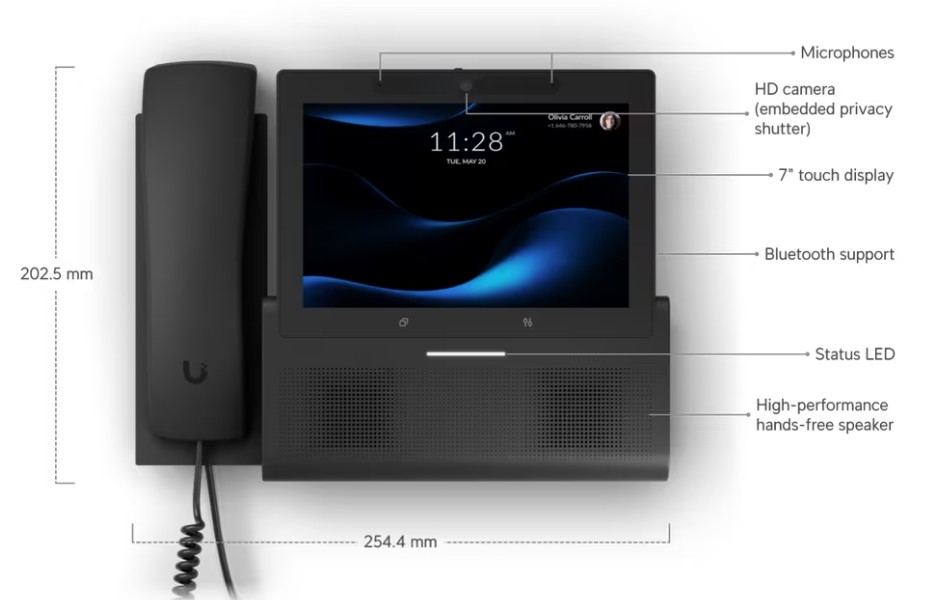 UTP-G3-Touch-Wall | UniFi Talk G3 Touch Wall Phone