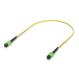 OS2 MPO-12 APC Fiber Patch Cable